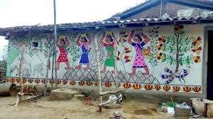 Madhubani-Murals-On-The-Walls-of-These-Jharkhand-Village-Homes-Depict-upsc-anthropology-vishnu-ias