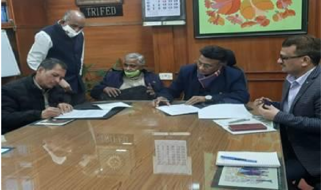 Trifed-Signs-MoU-with-Akhil-Bhartiya-Vanvasi-Kalyan-Ashram-for-upsc-anthropology-vishnu-ias