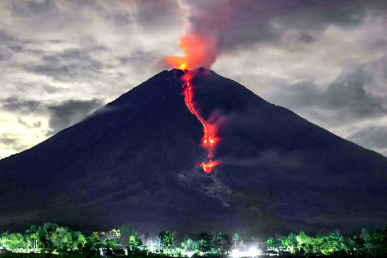 Mount Semeru volcano