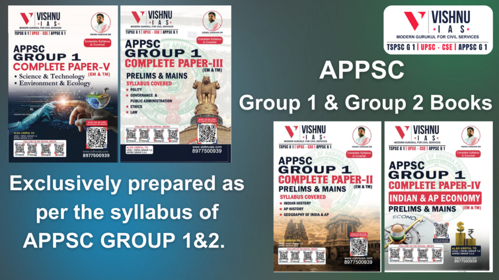 APPSC Group 1 Group 2 Books Vishnu IAS Academy