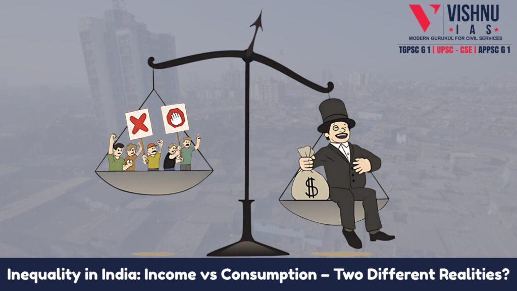 Explore how income and consumption-based data create divergent narratives of inequality in India. Understand recent trends, debates, and data frameworks shaping public policy.