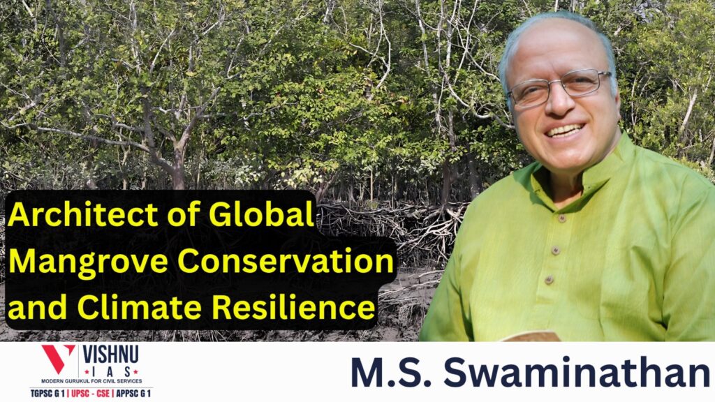 M.S. Swaminathan championed global mangrove conservation, transforming them into vital tools for climate resilience and biodiversity protection. Discover his legacy in shoreline sustainability.