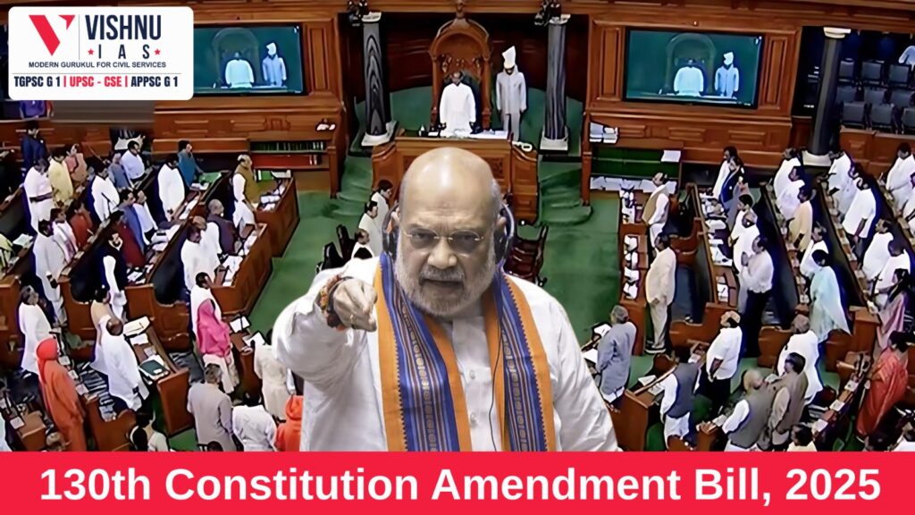 Explore how the Constitution (One Hundred and Thirtieth Amendment) Bill 2025 shapes integrity, fairness, and governance in Indian democracy. A UPSC mains perspective with case laws, challenges, and reforms.