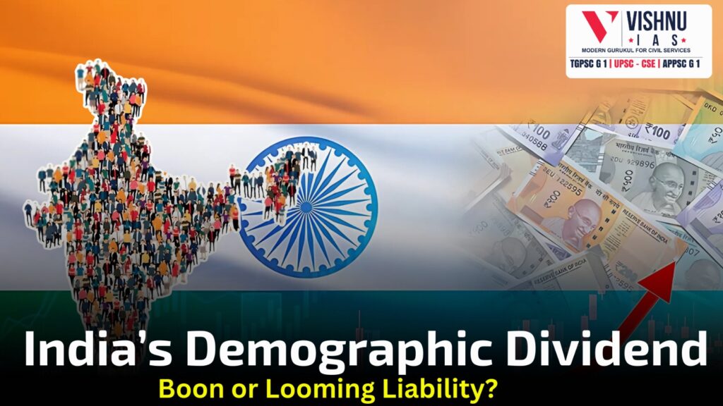 Explore why India’s demographic dividend could turn into a demographic liability. Understand the key factors affecting youth employability and the policy interventions needed to harness this growth potential.