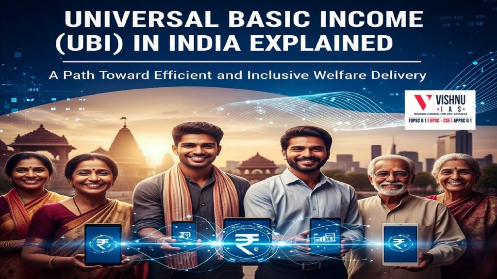 Explore how Universal Basic Income (UBI) can transform India’s fragmented welfare system into an inclusive, transparent, and efficient model for growth. Learn its benefits, challenges, and potential for social equity.