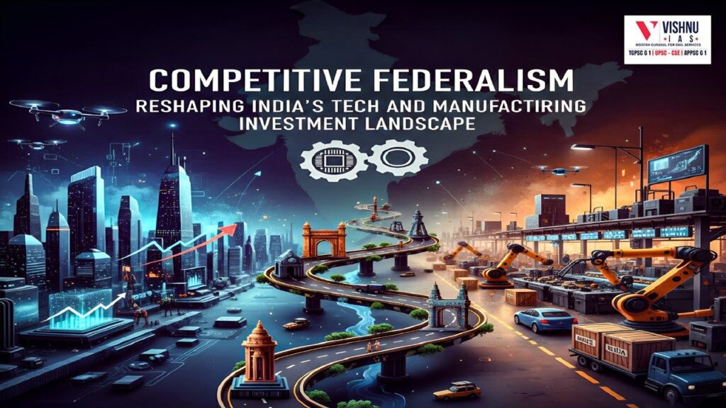 Explore how competitive federalism has reshaped the investment landscape of Indian states, especially in the technological and manufacturing sectors. Learn how state-level competition and innovation are driving India's growth story