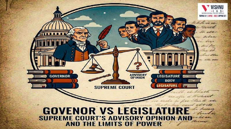 Checks and balances vs legislative supremacy has emerged as a core constitutional debate after the Supreme Court’s advisory opinion on gubernatorial powers. This blog analyses the tension between democratic mandate, executive discretion, and judicial oversight in India’s federal structure.