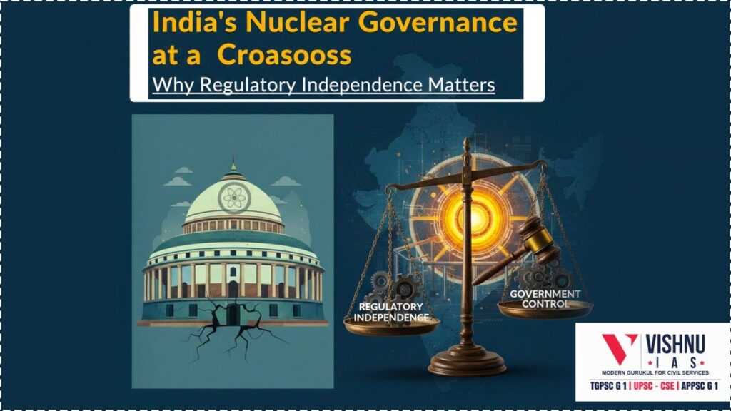 India’s nuclear governance needs regulatory independence to build public trust and investor confidence as the country targets 100 GW nuclear capacity by 2047. Explore why autonomous regulation is critical for safety, investment, and global credibility.