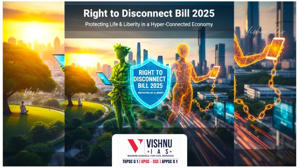 The Right to Disconnect Bill 2025 extends Article 21 by protecting autonomy, dignity, and mental health in India’s hyper-connected digital economy.