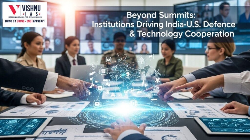 Institutional frameworks now drive India–U.S. defence and technology partnerships more than high-level summits, strengthening interoperability, innovation, and strategic stability.