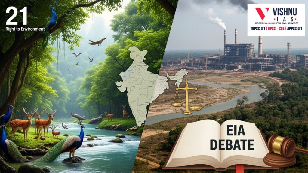 Land acquisition before EIA and Article 21 raises serious constitutional concerns as development priorities increasingly dilute the right to a clean and healthy environment in India.