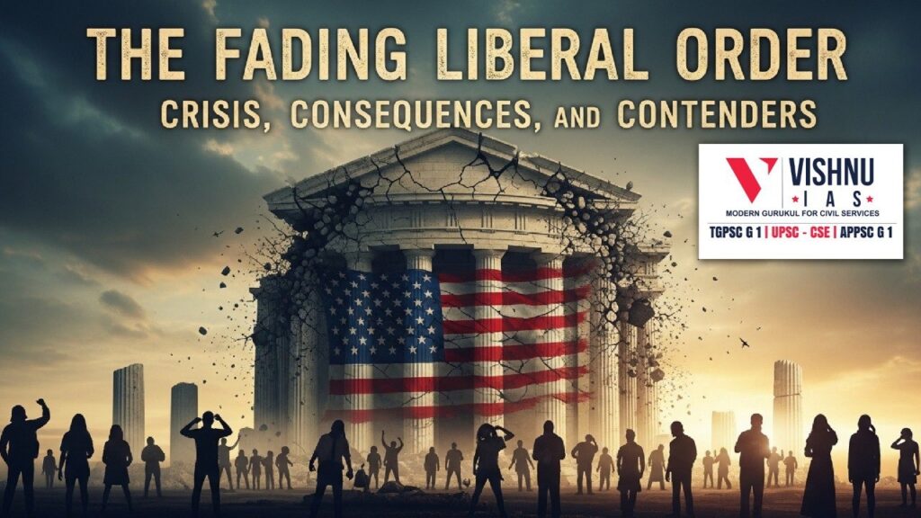 The Slow Decay of the Liberal International Order is reshaping global governance, multilateralism, and geopolitical stability. Analyse its dangers, structural causes, and possible alternatives including multipolarity, minilateralism, and emerging global institutions.