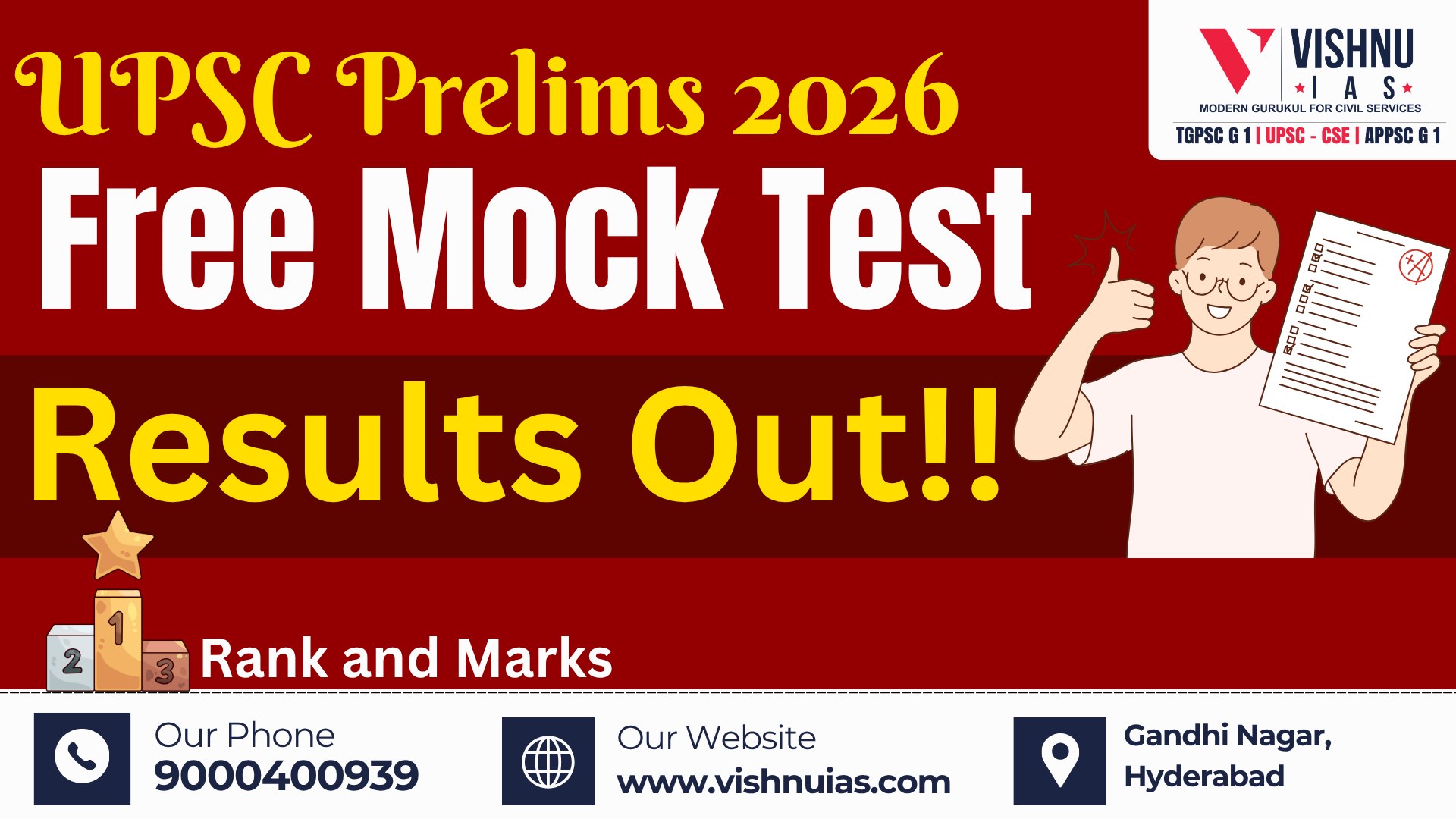 UPSC CSE Mock Test 2026 Results Out Now - Best UPSC Coaching Centre in ...