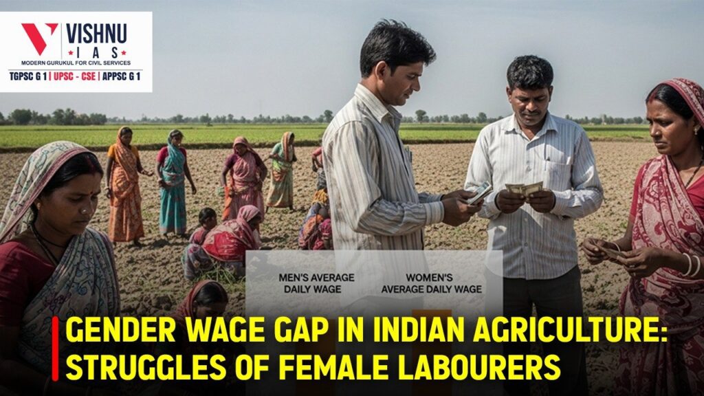 Gender Wage Gap in Indian Agriculture continues to affect the socio-economic status of female agricultural labourers. Despite rising participation, stagnant real wages and wage inequality limit financial security, asset ownership, and social empowerment of rural women in India.