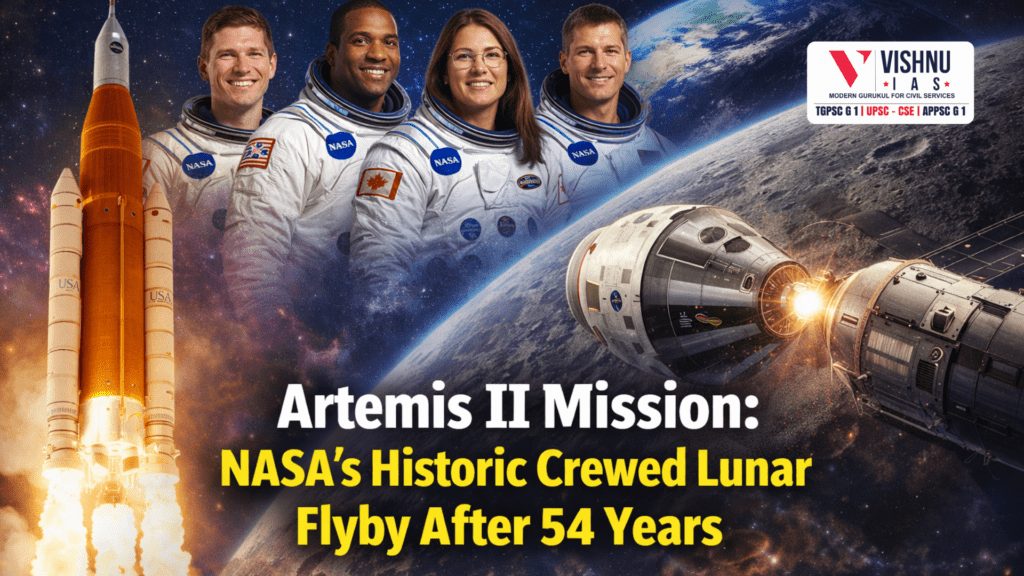 The Artemis II Mission marks NASA’s historic return to crewed lunar exploration after 54 years. Learn about its objectives, crew, Orion spacecraft, and how it paves the way for future Moon missions and deep space exploration. 🔹 URL Slug